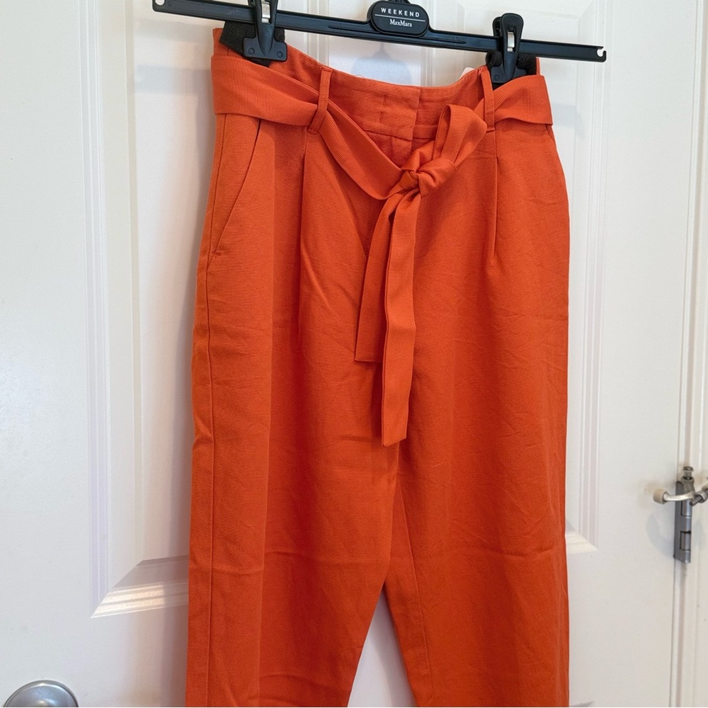PennyBlack by MaxMara Label-cut Evvica Classic Trousers Orange.Size:US6 Spring - Picture 6 of 13